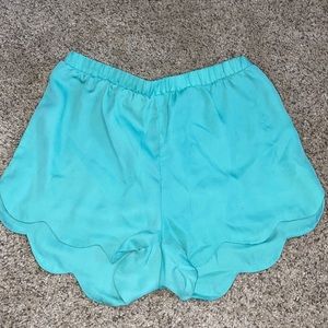 Boho high-wasted light blue shorts, hardly worn